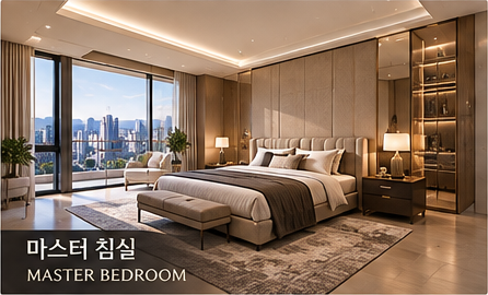 마스터 침실 AI 예상 이미지